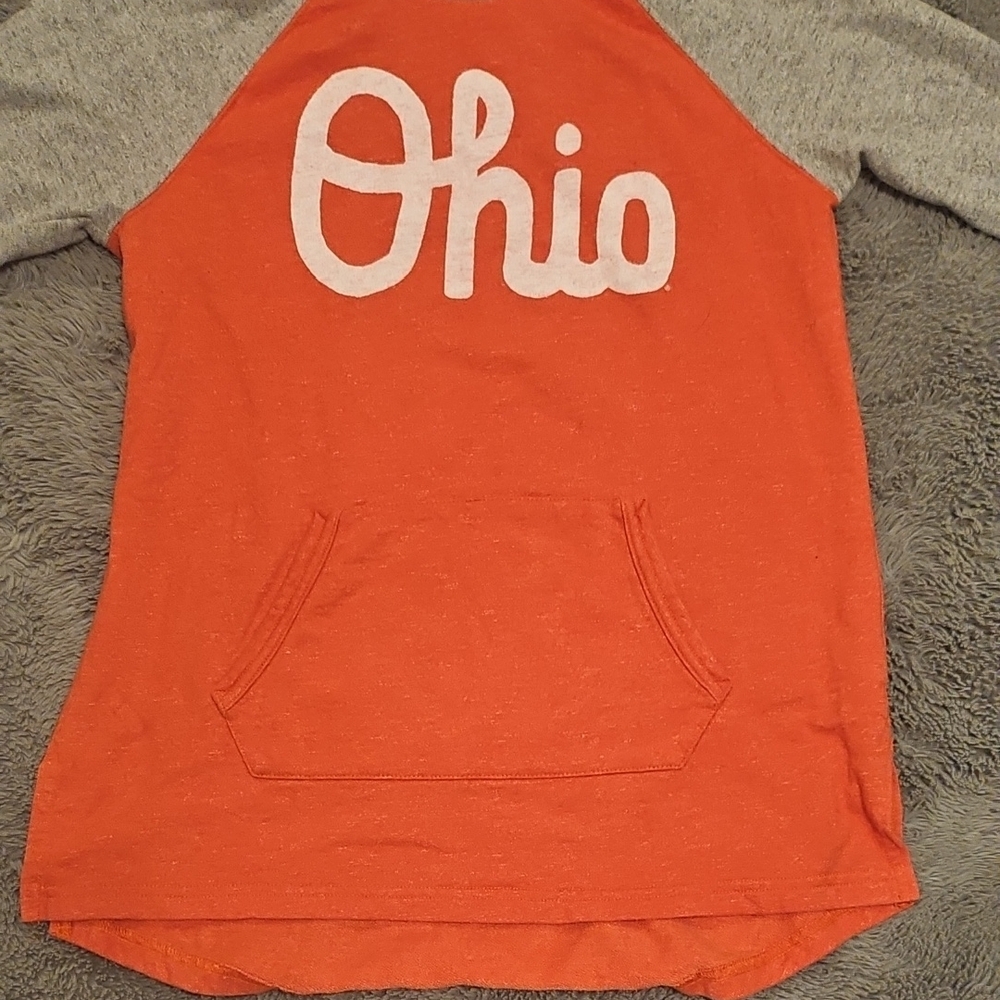 HOMAGE Ohio Hoodie - Red and Gray - Picture 4 of 5